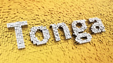 Pixelated Tonga ülke