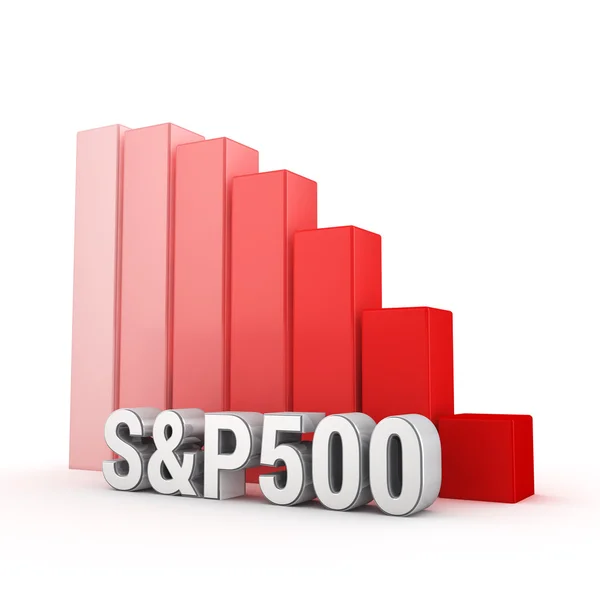 S & P500 趋势下 — 图库照片