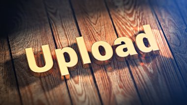 Word Upload ahşap plakalar üzerinde