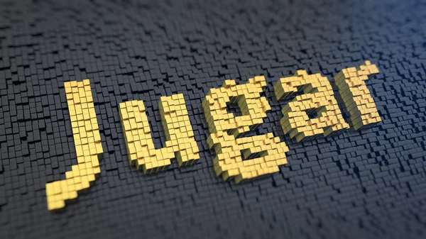 Jugar cubics pixelated — Stockfoto