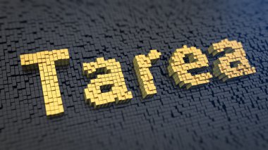 Tarea küp pixelated