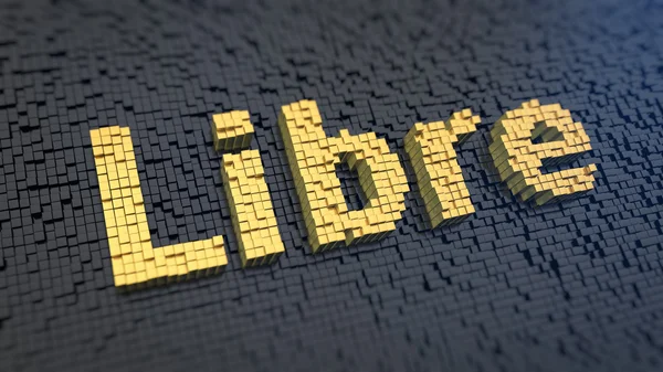 Libre cubics pixelated — Φωτογραφία Αρχείου
