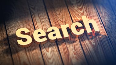 Ahşap plakalar üzerinde kelime arama