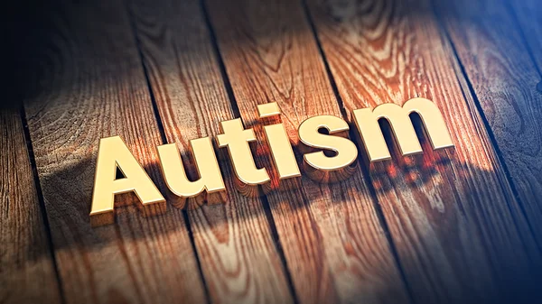 Word Autism on wood planks — Stock Photo, Image