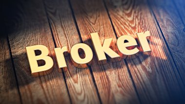 Word Broker ahşap plakalar üzerinde