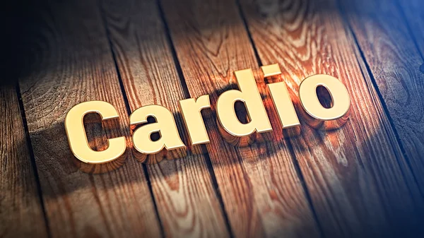 Word Cardio on wood planks — Stock Photo, Image