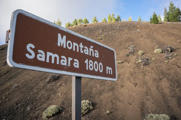 Montana Samara road sign — Stock Photo, Image