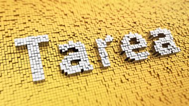 Pixelated Tarea kelime