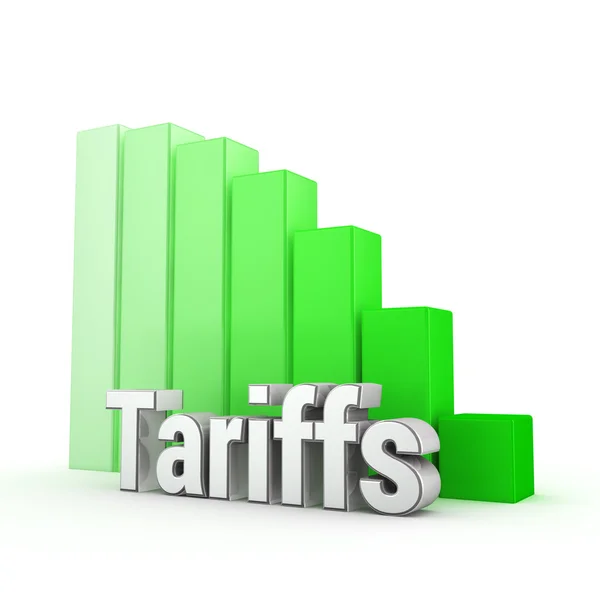 Tariffs trend down — Stock Photo, Image