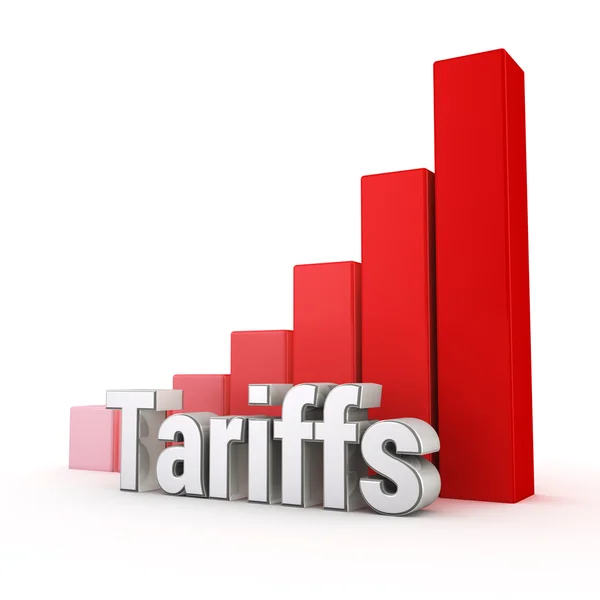 Tariffs trend up — Stock Photo, Image