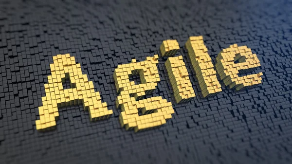 Agile cubics word — Stock Photo, Image