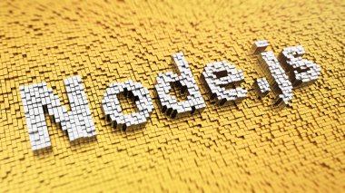 Pixelated Node.js kelime