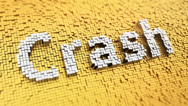 Pixelated Crash word — Stock Photo, Image