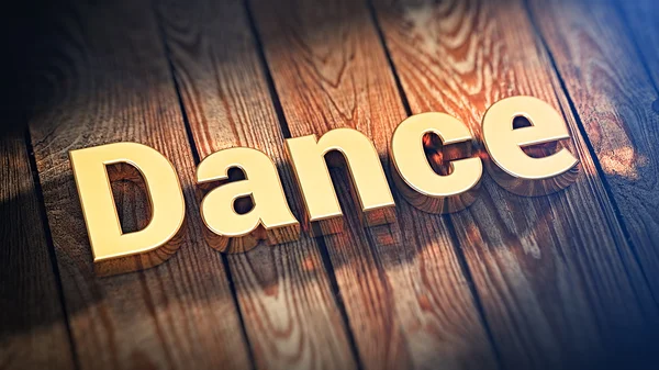 Word Dance on wood planks