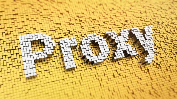 Pixelated Proxy word — Stockfoto