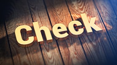 Word kontrol ahşap plakalar üzerinde