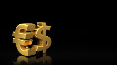 Euro ve dolar sembolleri