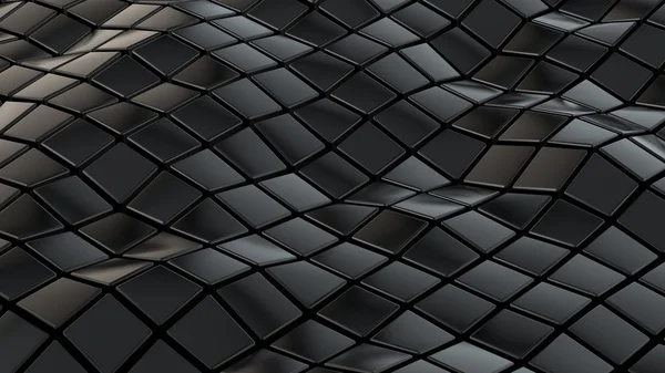 Black grid background — Stock Photo, Image