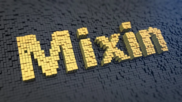 Mixin cubics 단어 — 스톡 사진
