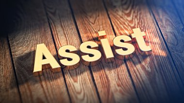 Word yardımcı ahşap plakalar üzerinde