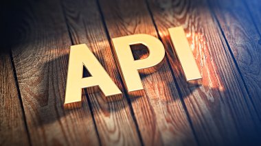 Kısaltma API ahşap plakalar üzerinde