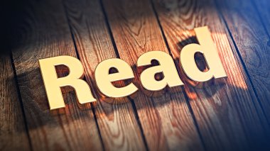 Ahşap plakalar üzerinde kelime okuma