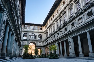 Art museum Galleria degli Uffizi in Florence clipart