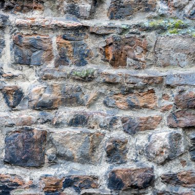 Taş duvar tuğla dokusu