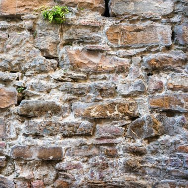 Taş duvar tuğla dokusu