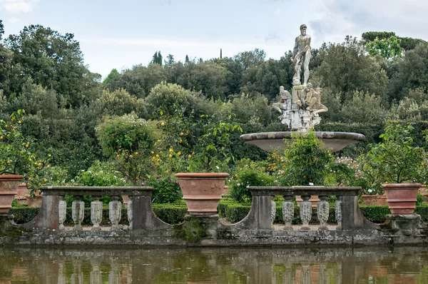Fontein van de Oceaan door Giambologna in Florence — Stockfoto