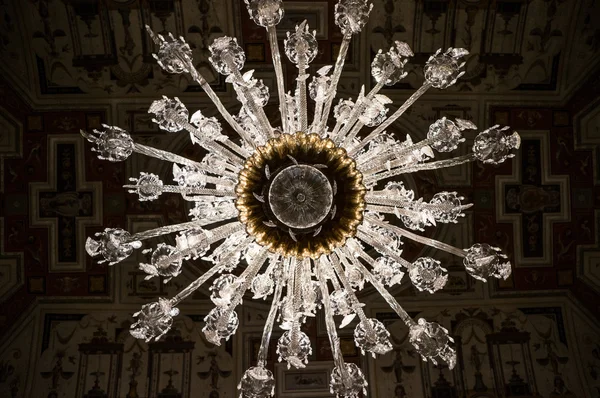 Ancient crystal chandelier — Stock Photo, Image