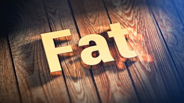 Kelime Fat ahşap plakalar