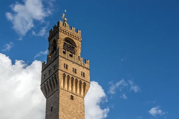 Palazzo Vecchio turn de top — Fotografie, imagine de stoc