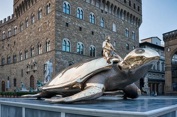 Tartaruga d'oro a Firenze — Foto Stock