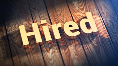 Word işe ahşap plakalar üzerinde