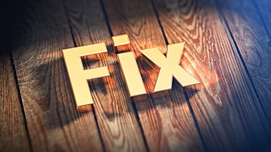 Word düzeltmesi ahşap plakalar üzerinde