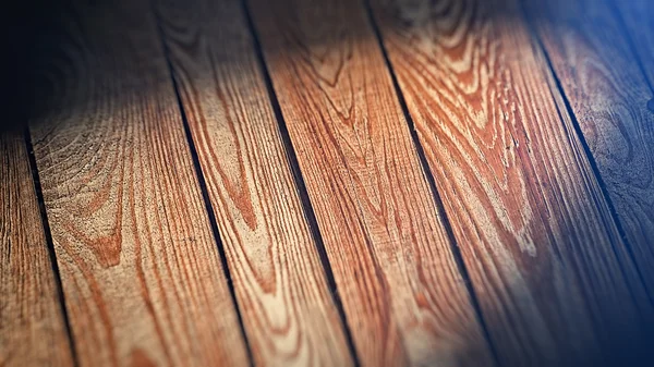 Spotlight on wood planks — Stock Photo, Image