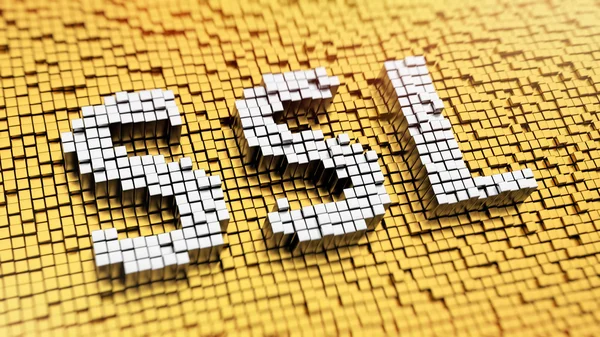 SSL pixelado — Foto de Stock