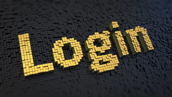 Login cubics — Stock Photo, Image