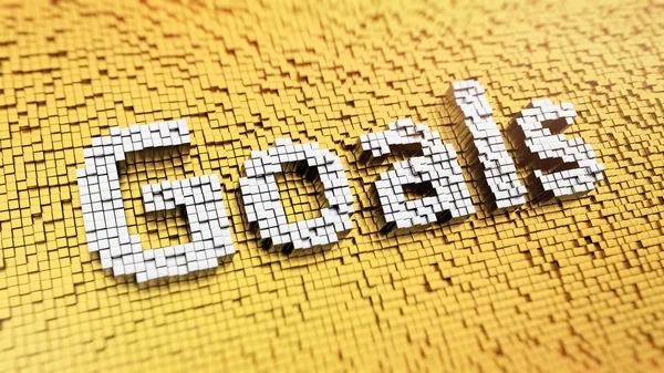 Pixelated Goals — Stock Photo, Image