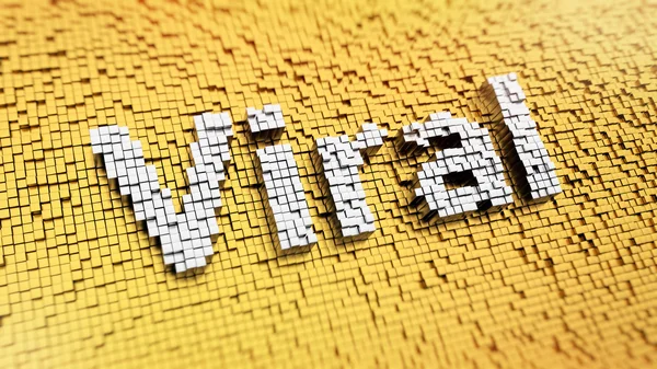 Pixelated Viral — Stok fotoğraf