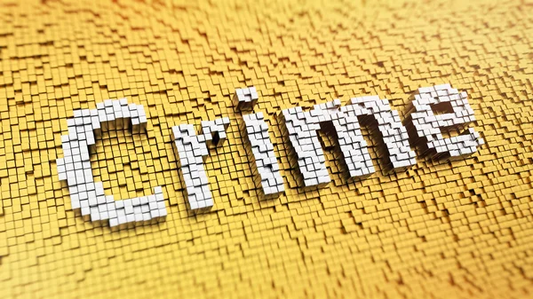 Crimine Pixelato — Foto Stock