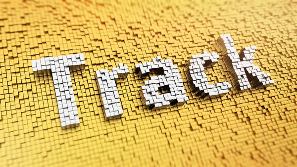 Pixelated Track — Stock Photo, Image