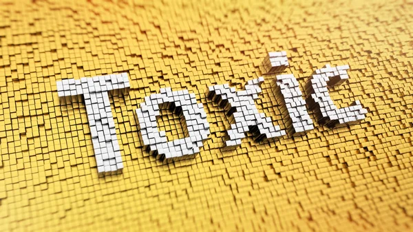 Pixelated Toxic — Stock Photo, Image