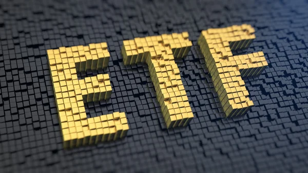 Кубики ETF — стоковое фото