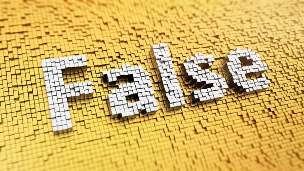 Pixelated False — Zdjęcie stockowe