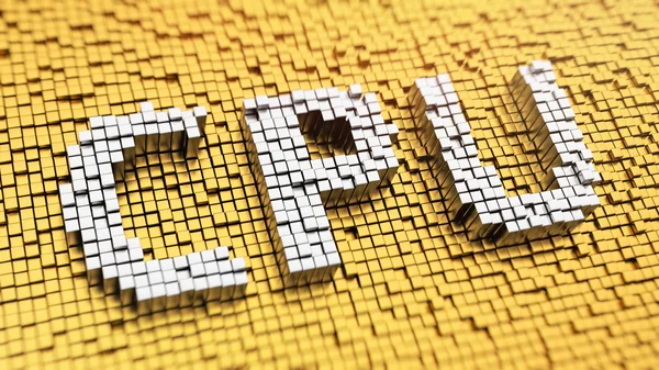 Pixelated Cpu — Stockfoto