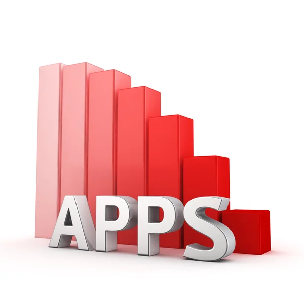 Recession av Apps — Stockfoto