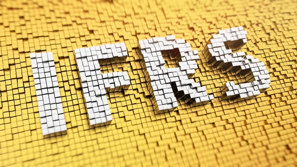 Pixelated Ifrs — Stockfoto