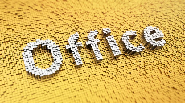 Pixelated Office — Stockfoto